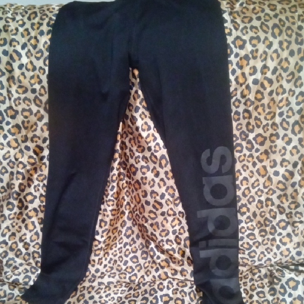 Adidas Black Leggings with Logo
